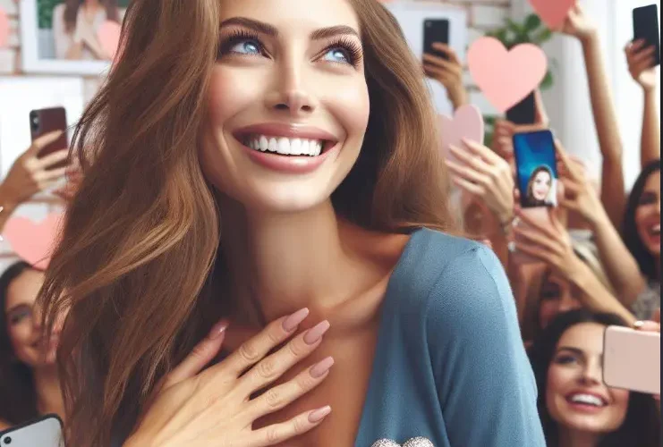 La influencer feliz
